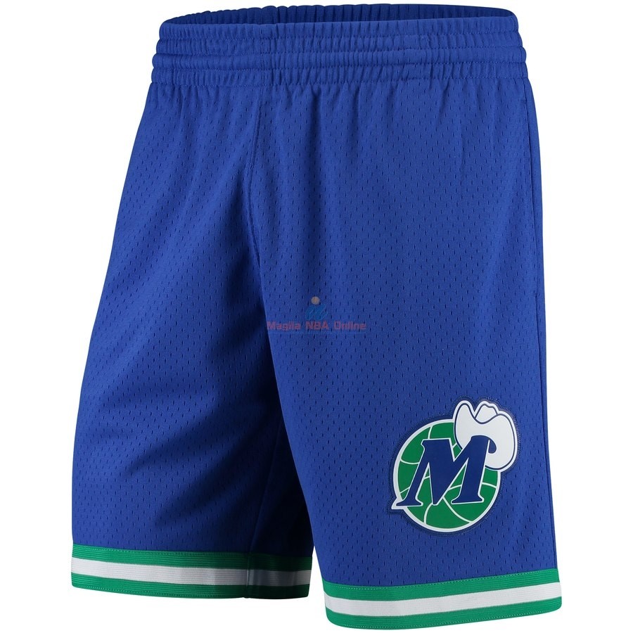 Acquista Pantaloni Basket Dallas Maverick Blu Hardwood Classics