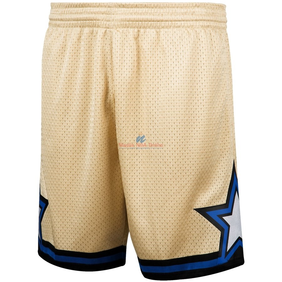 Acquista Pantaloni Basket Orlando Magic Oro Hardwood Classics