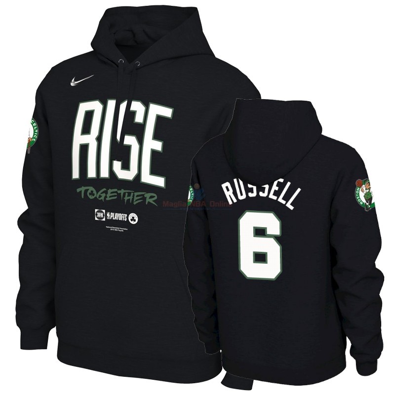 Felpe Con Cappuccio NBA Boston Celtics NO6 Bill Russell Nero Acquista