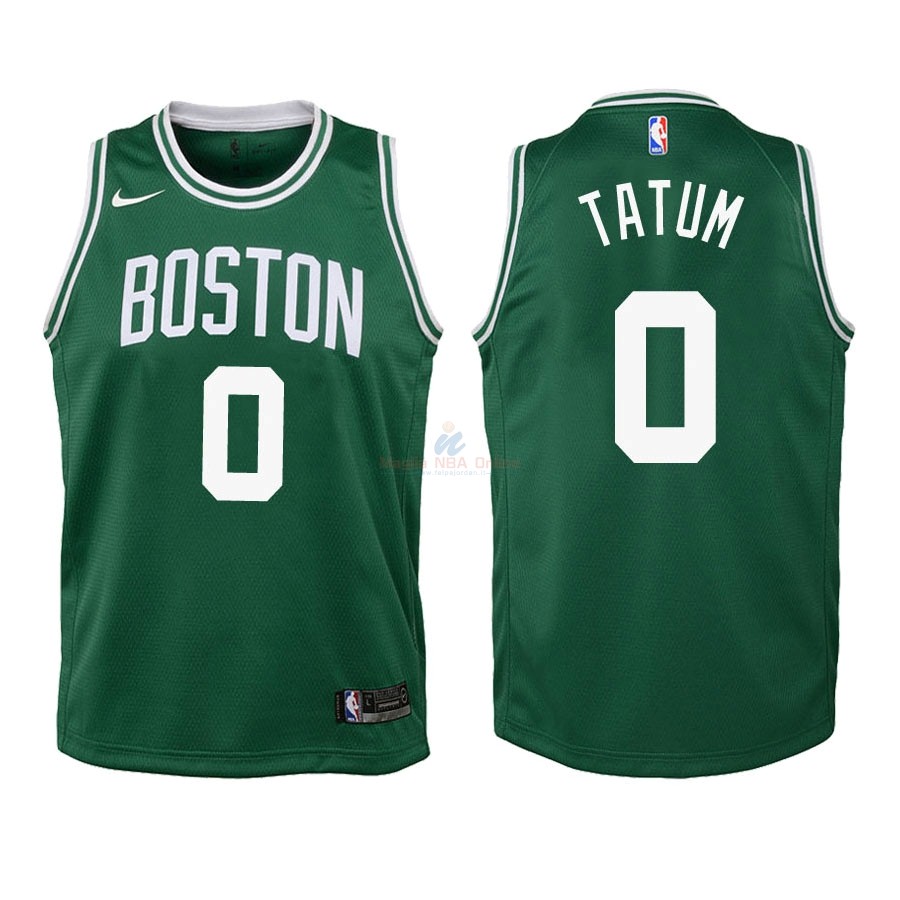 Maglia NBA Bambino Boston Celtics #0 Jayson Tatum Verde Icon 2018-19 Acquista