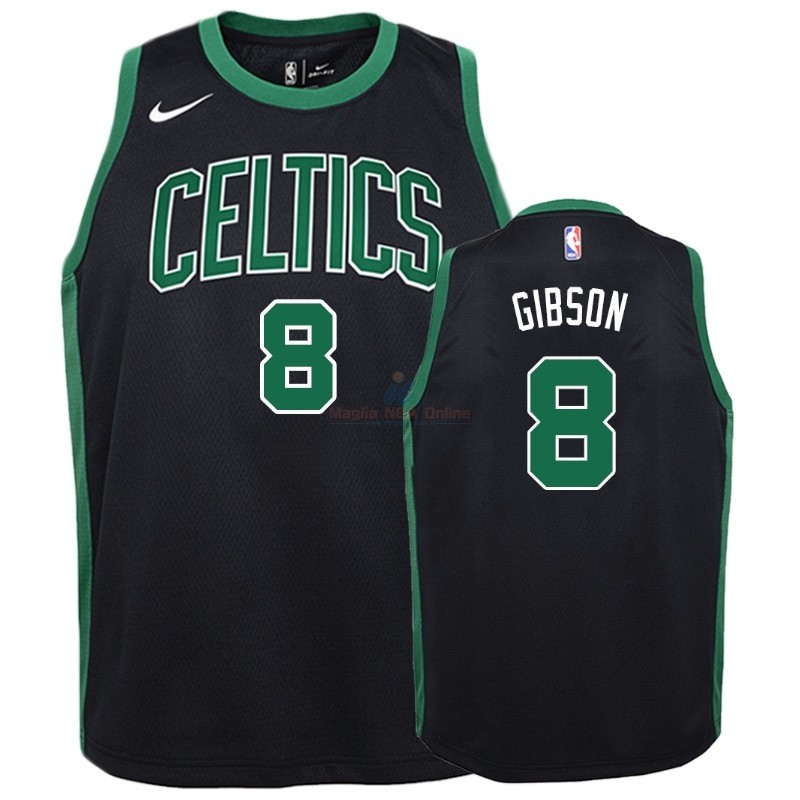Maglia NBA Bambino Boston Celtics #8 Jonathan Gibson Nero Statement 2018-19 Acquista