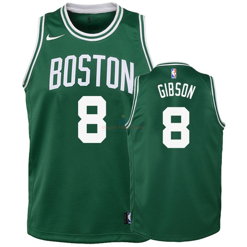 Maglia NBA Bambino Boston Celtics #8 Jonathan Gibson Verde Icon 2018-19 Acquista