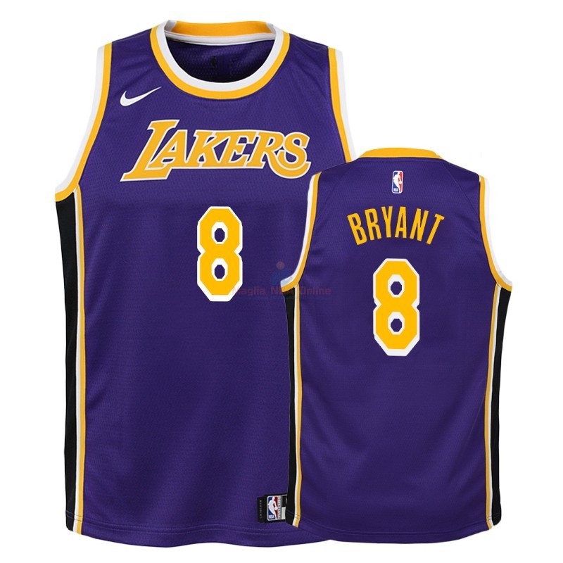 Maglia NBA Bambino Los Angeles Lakers #8 Kobe Bryant Porpora Statement 2018-19 Acquista