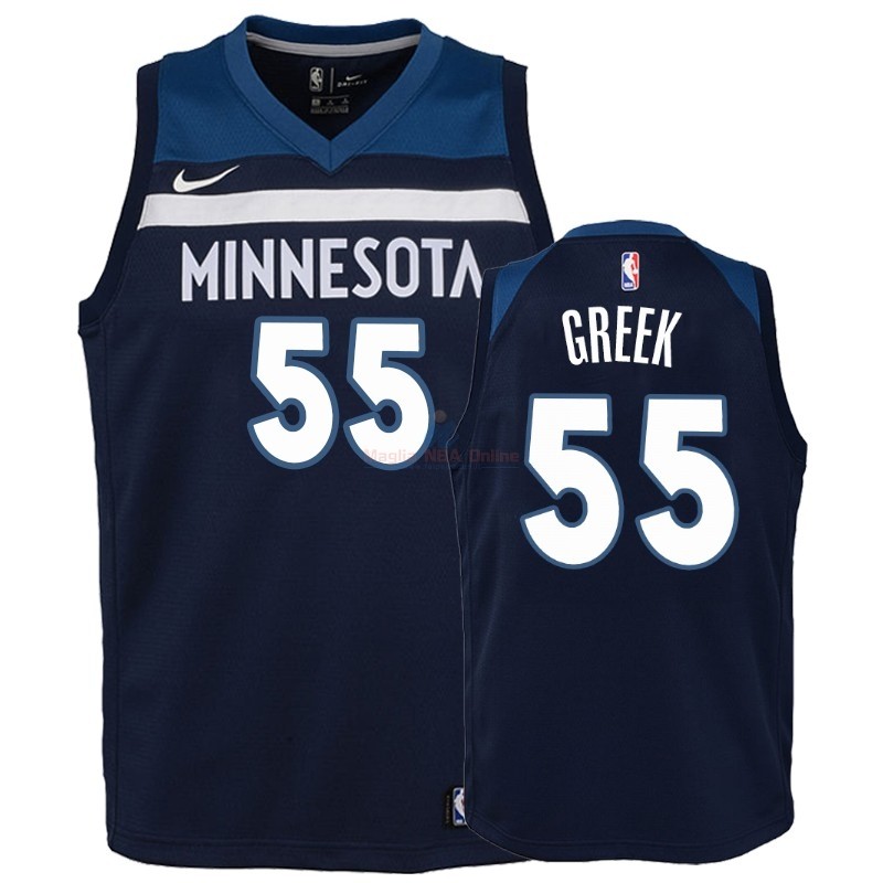 Maglia NBA Bambino Minnesota Timberwolves #55 Mitch Creek Marino Icon 2018-19 Acquista