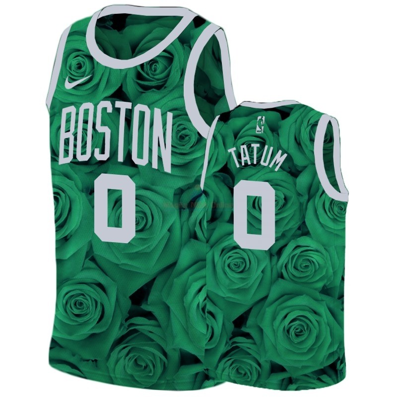 Maglia NBA Nike Boston Celtics #0 Jayson Tatum Verde Acquista