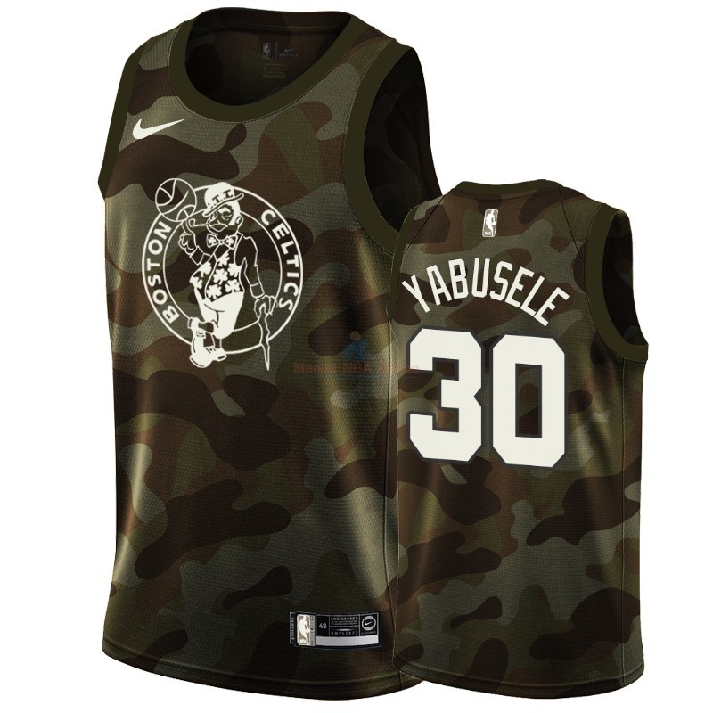 Maglia NBA Nike Boston Celtics #30 Guerschon Yabusele Camo 2019 Acquista