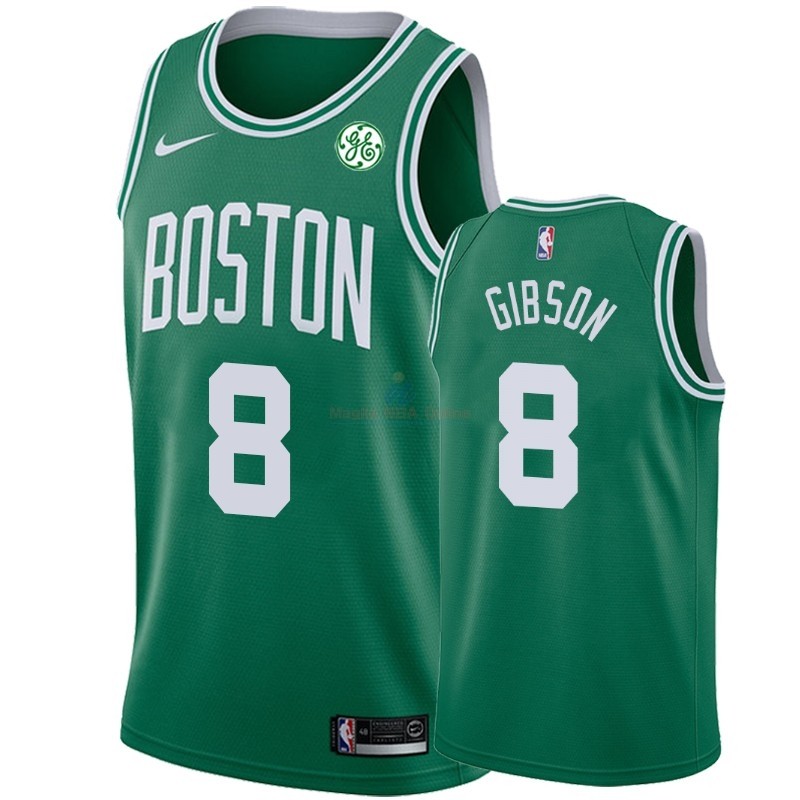 Maglia NBA Nike Boston Celtics #8 Jonathan Gibson Verde Icon Acquista