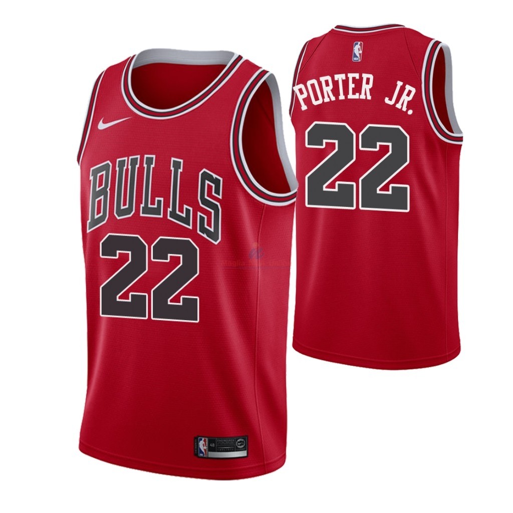Maglia NBA Nike Chicago Bulls #22 Otto Porter Jr. Rosso Icon Acquista