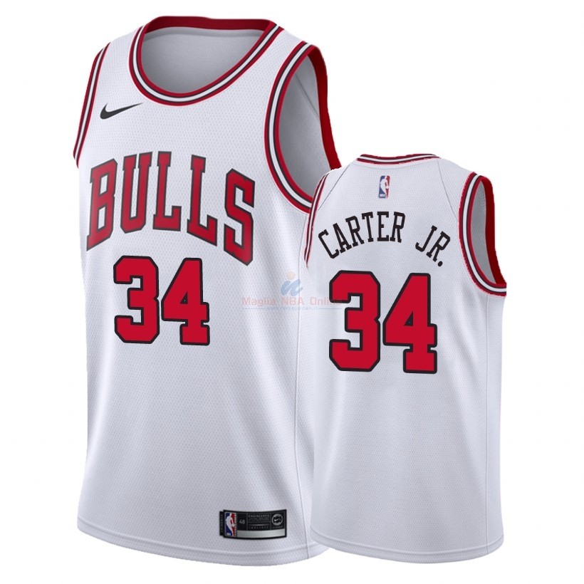 Maglia NBA Nike Chicago Bulls #34 Wendell Carter Jr. Bianco Association Acquista