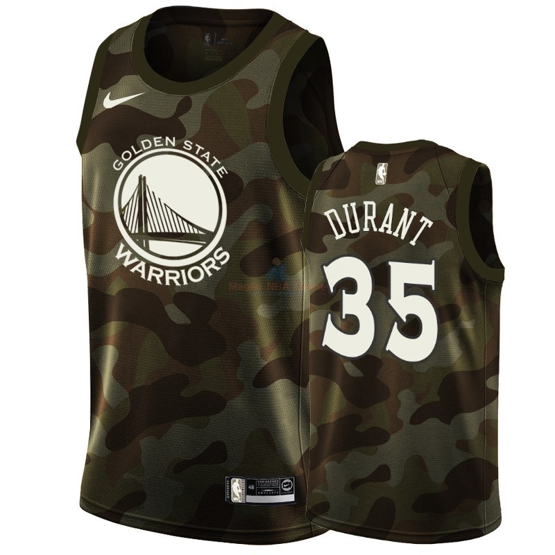 Maglia NBA Nike Golden State Warriors #35 Kevin Durant Camo 2019 Acquista