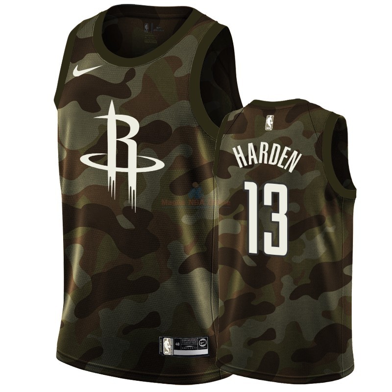 Maglia NBA Nike Houston Rockets #13 James Harden Camo 2019 Acquista