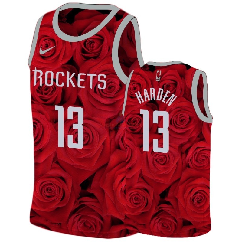 Maglia NBA Nike Houston Rockets #13 James Harden Rosso Acquista