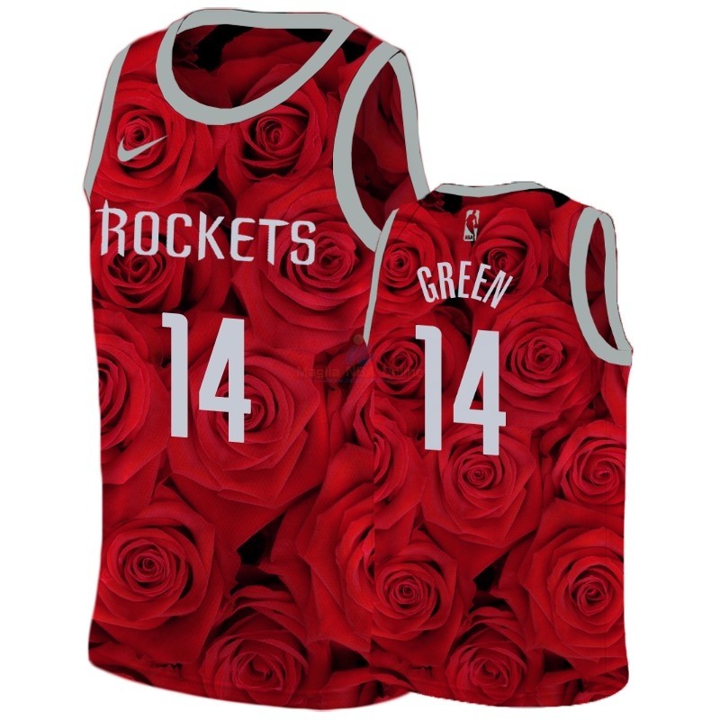 Maglia NBA Nike Houston Rockets #14 Gerald Green Rosso Acquista