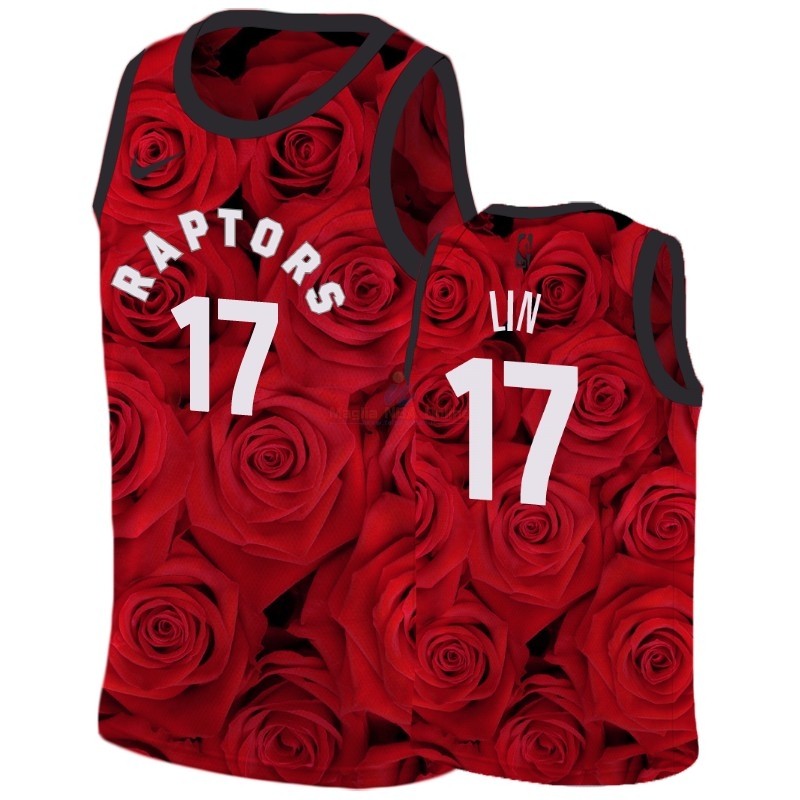 Maglia NBA Nike Houston Rockets #17 Jeremy Lin Rosso Acquista