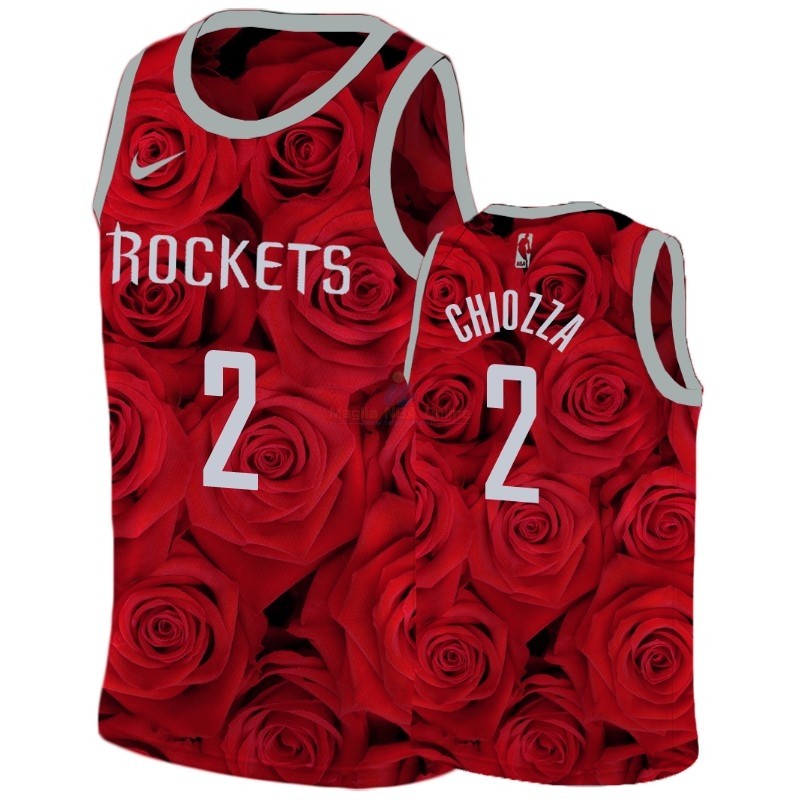 Maglia NBA Nike Houston Rockets #2 Chris Chiozza Rosso Acquista