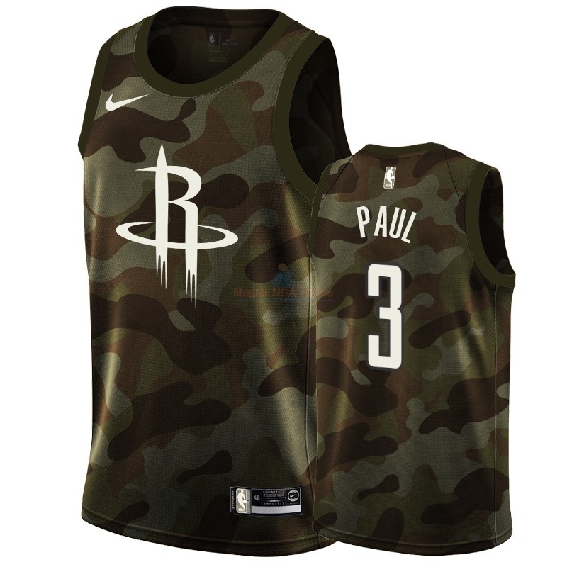 Maglia NBA Nike Houston Rockets #3 Chris Paul Camo 2019 Acquista