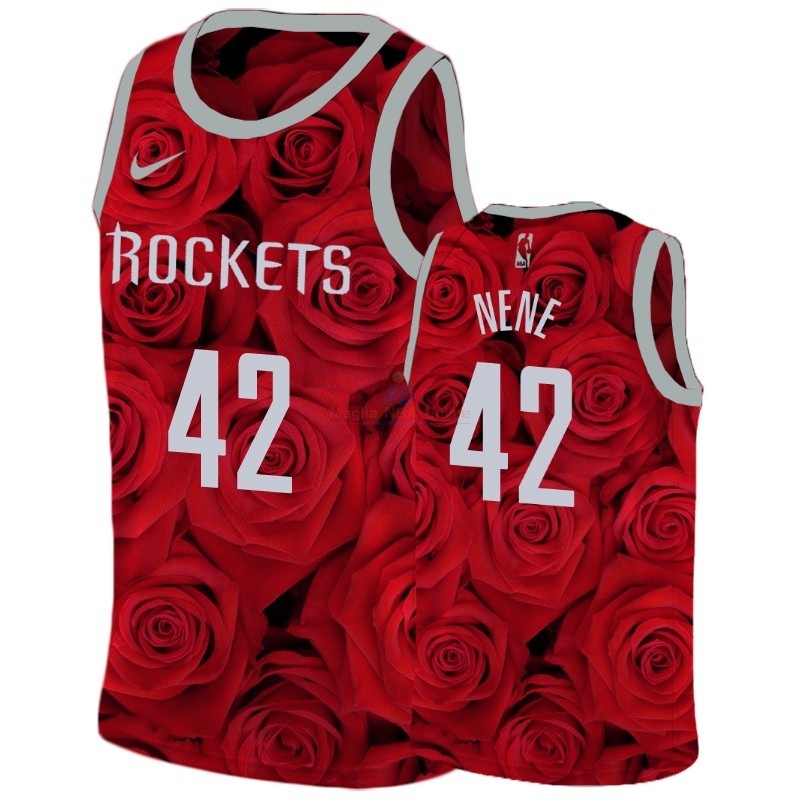 Maglia NBA Nike Houston Rockets #42 Nene Rosso Acquista