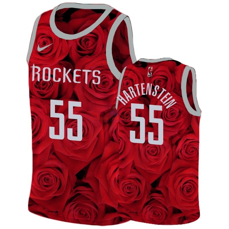 Maglia NBA Nike Houston Rockets #55 Isaiah Hartenstein Rosso Acquista