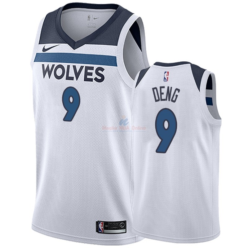 Maglia NBA Nike Minnesota Timberwolves #9 Luol Deng Bianco Association 2018-19 Acquista