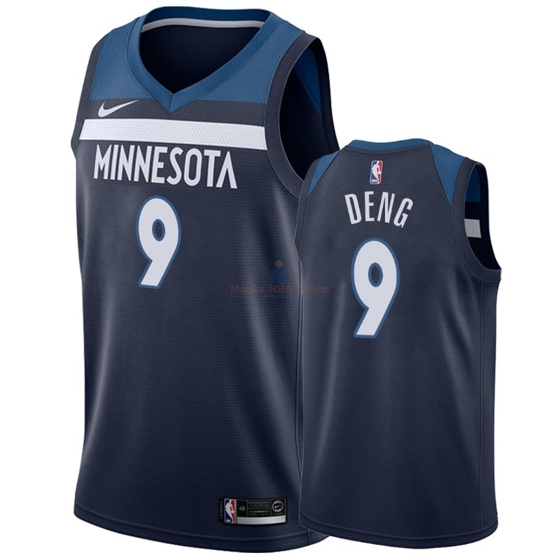 Maglia NBA Nike Minnesota Timberwolves #9 Luol Deng Nero Icon 2018-19 Acquista