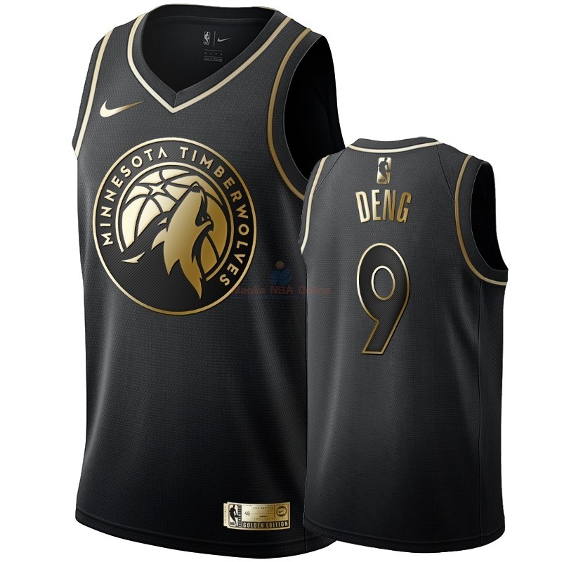 Maglia NBA Nike Minnesota Timberwolves #9 Luol Deng Oro Edition Acquista