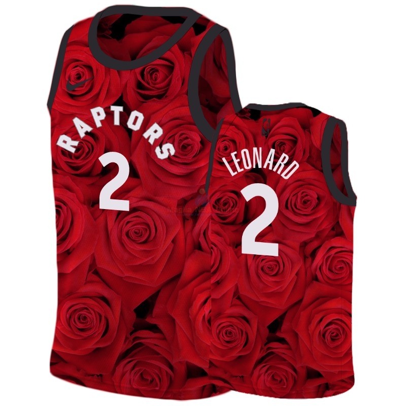 Maglia NBA Nike Toronto Raptors #2 Kawhi Leonard Rosso Acquista