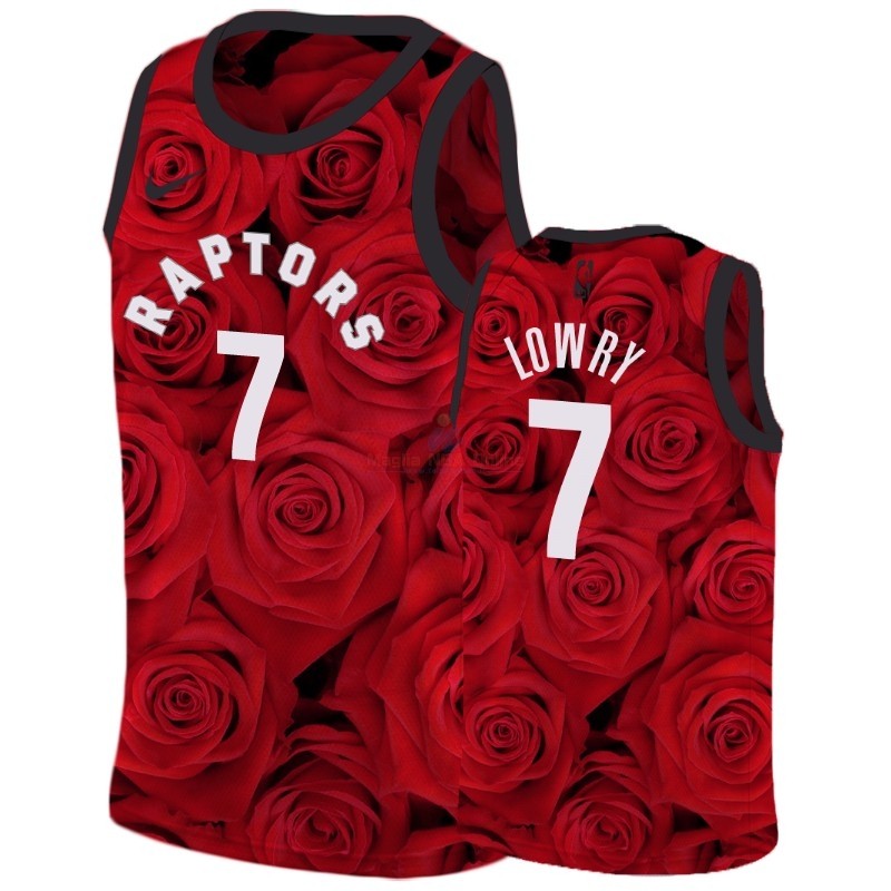 Maglia NBA Nike Toronto Raptors #7 Kyle Lowry Rosso Acquista