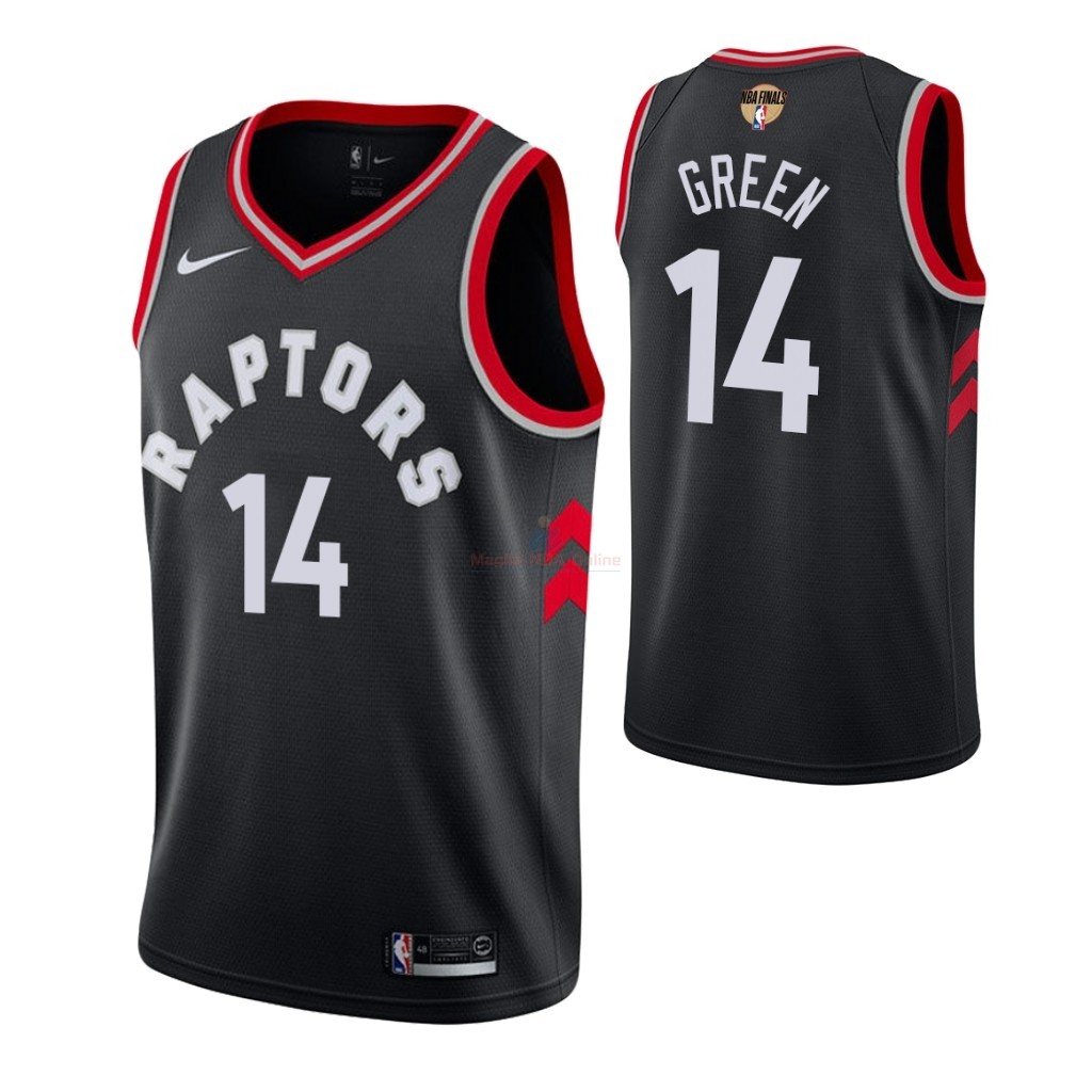Maglia NBA Toronto Raptors 2019 Campionato Finali #14 Danny Green Nero Statement Acquista