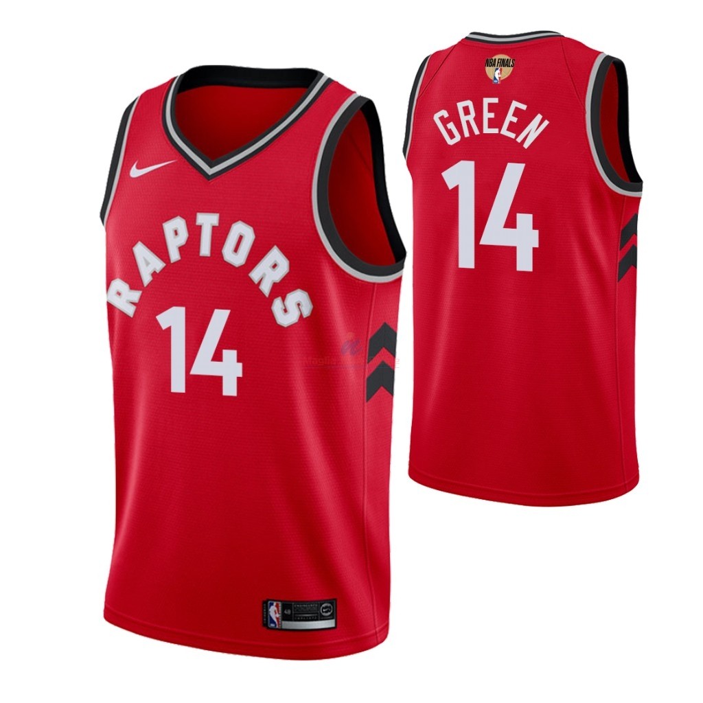 Maglia NBA Toronto Raptors 2019 Campionato Finali #14 Danny Green Rosso Icon Acquista