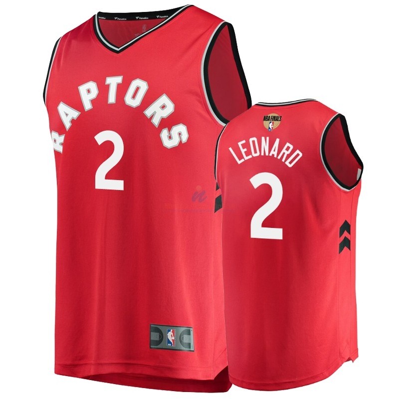 Maglia NBA Toronto Raptors 2019 Campionato Finali #2 Kawhi Leonard Rosso Icon Acquista