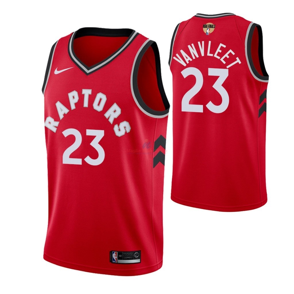 Maglia NBA Toronto Raptors 2019 Campionato Finali #23 Fred VanVleet Rosso Icon Acquista