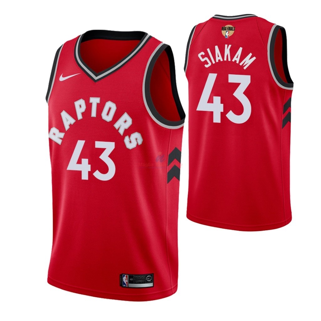 Maglia NBA Toronto Raptors 2019 Campionato Finali #43 Pascal Siakam Rosso Icon Acquista