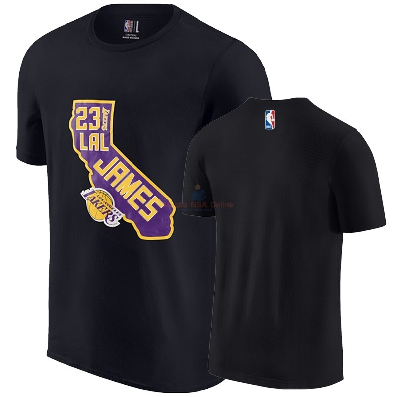 T-Shirt Los Angeles Lakers LeBron James Nero Acquista