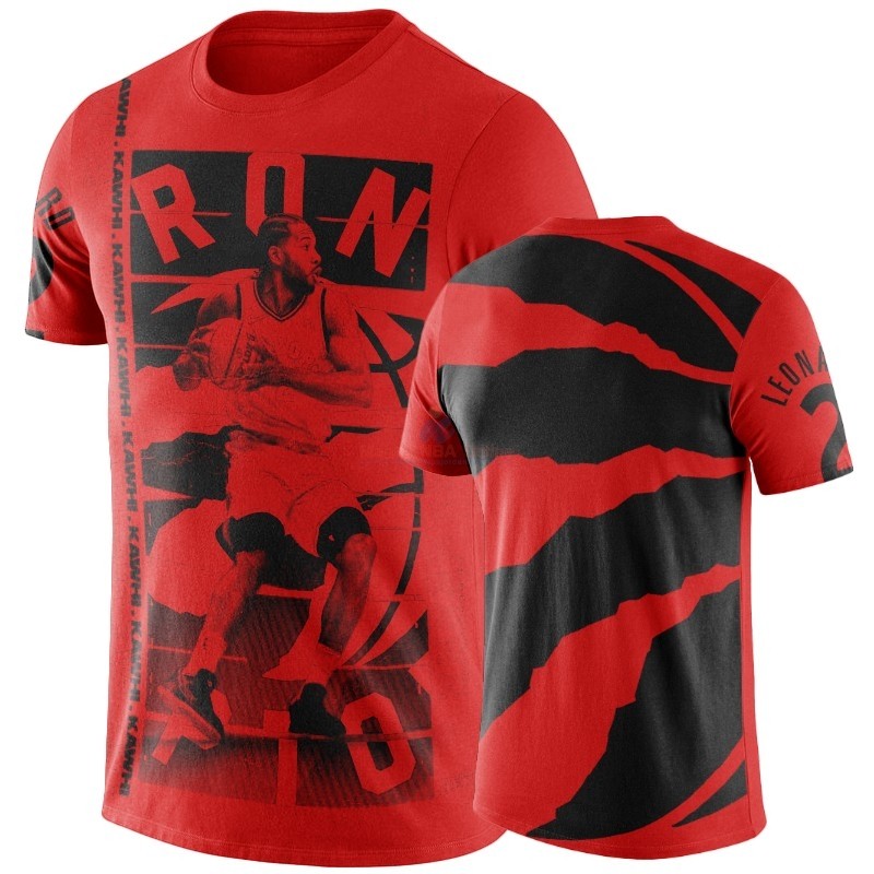 T-Shirt Toronto Raptors Kawhi Leonard Rosso Buzzer Acquista