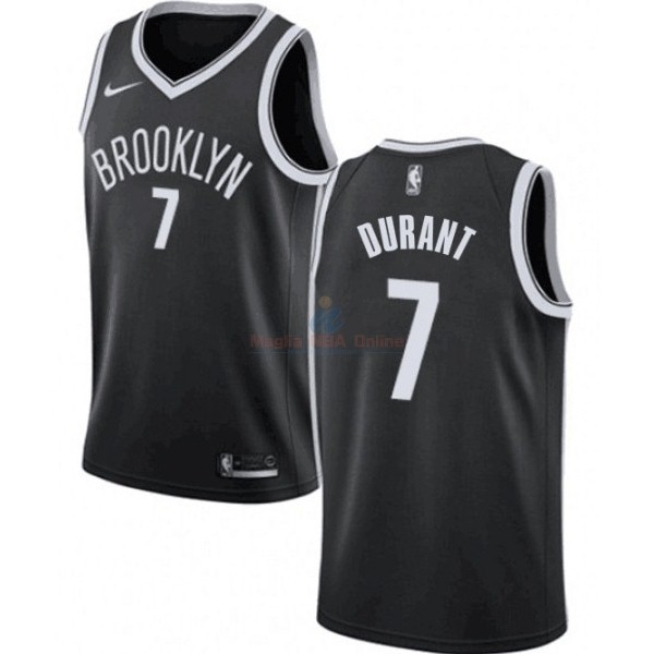 Maglia NBA Bambino Brooklyn Nets #7 Kevin Durant Nero Icon 2019-20 Acquista