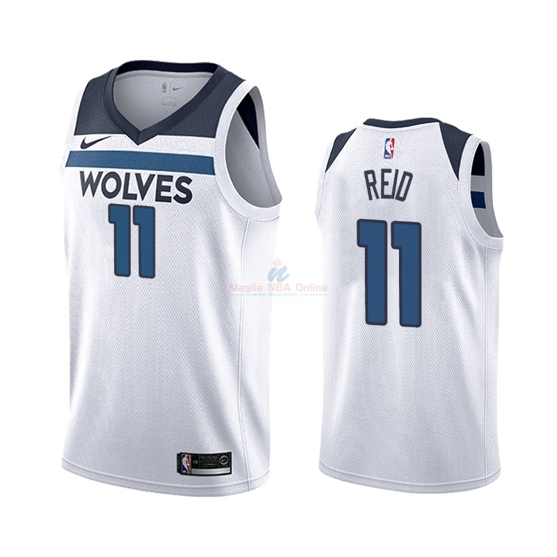 Maglia NBA Earned Edition Minnesota Timberwolves #11 Naz Reid Bianco Association 2019-20 Acquista