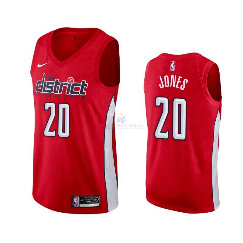 Maglia NBA Earned Edition Washington Wizards #20 Jemerrio Jones Rosso 2019-20 Acquista