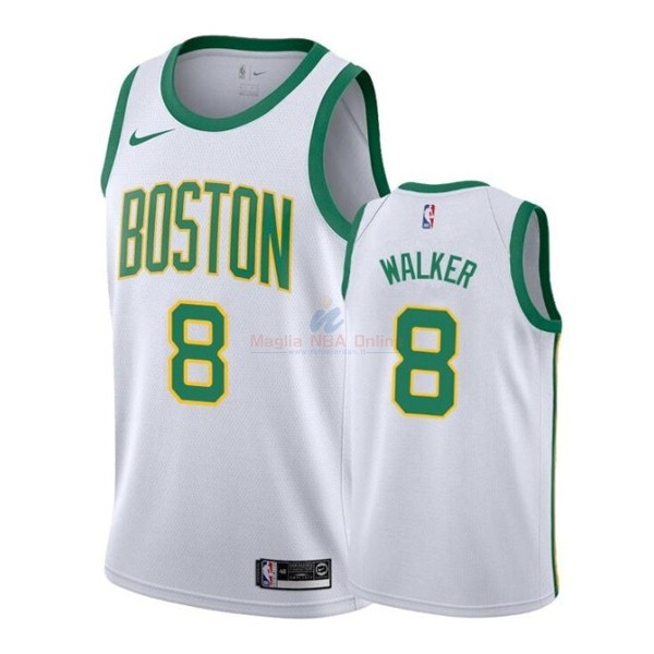 Maglia NBA Nike Boston Celtics #8 Kemba Walker Bianco Città 2019-20 Acquista