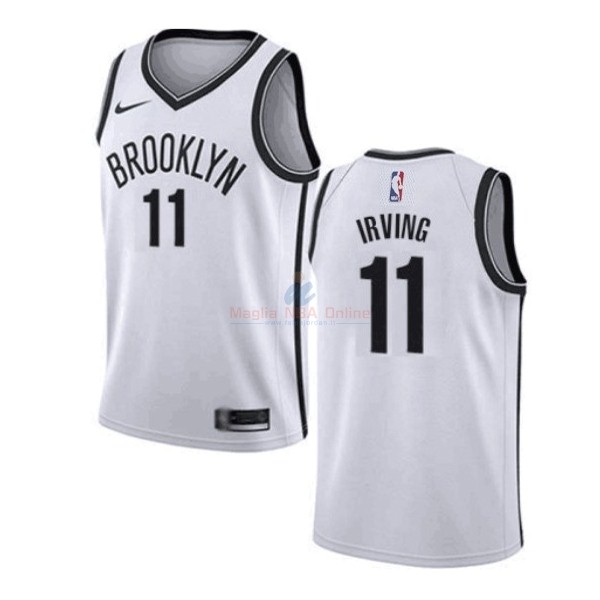 Maglia NBA Nike Brooklyn Nets #11 Kyrie Irving Bianco Association 2019-20 Acquista