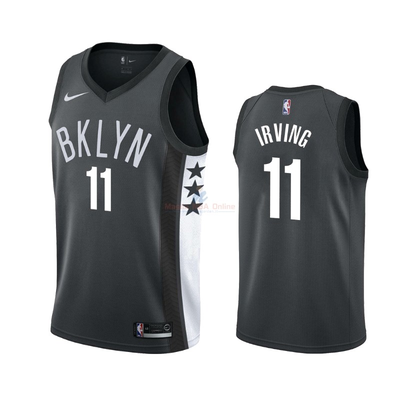 Maglia NBA Nike Brooklyn Nets #11 Kyrie Irving Nero Statement 2019-20 Acquista