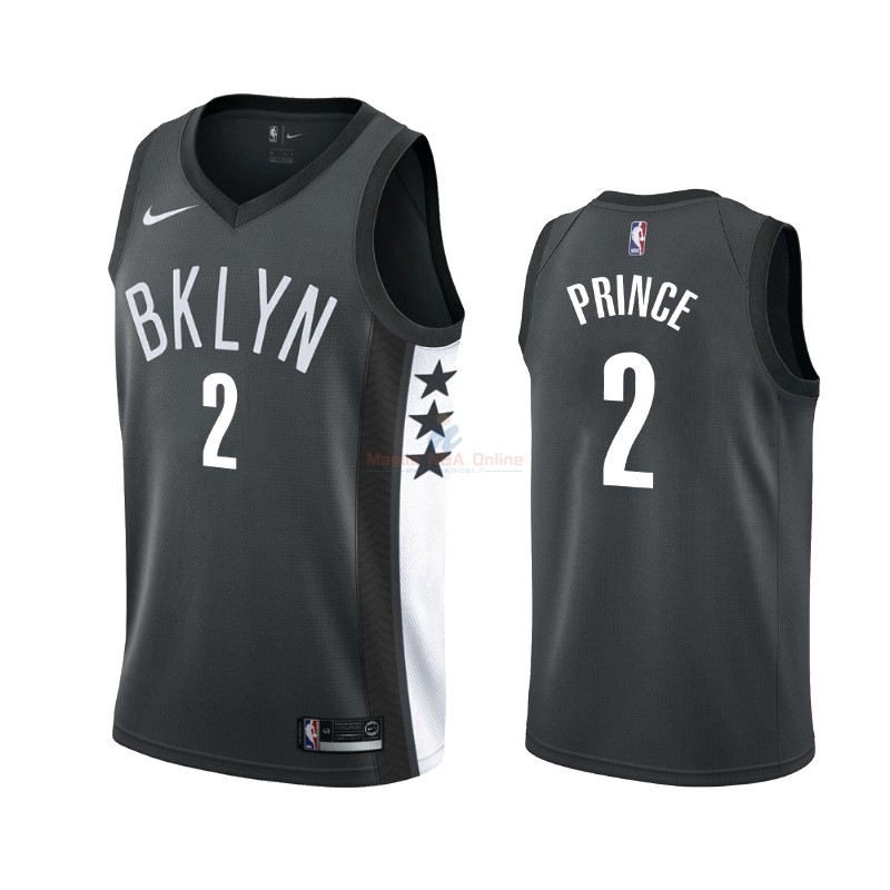 Maglia NBA Nike Brooklyn Nets #2 Taurean Prince Nero Statement 2019-20 Acquista