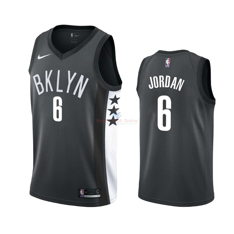 Maglia NBA Nike Brooklyn Nets #6 DeAndre ordan Nero Statement 2019-20 Acquista