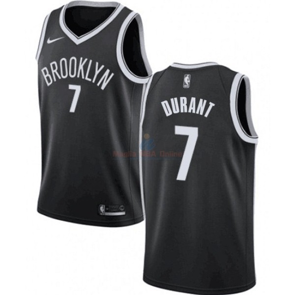 Maglia NBA Nike Brooklyn Nets #7 Kevin Durant Nero Icon 2019-20 Acquista