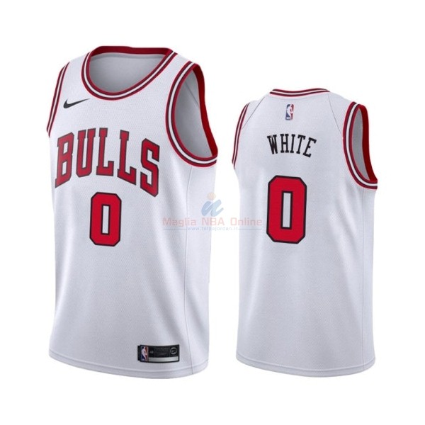 Maglia NBA Nike Chicago Bulls #0 Coby White Bianco Association 2019-20 Acquista