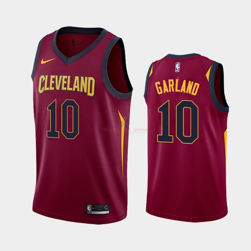 Maglia NBA Nike Cleveland Cavaliers #10 Darius Garland Rosso Icon 2019-20 Acquista