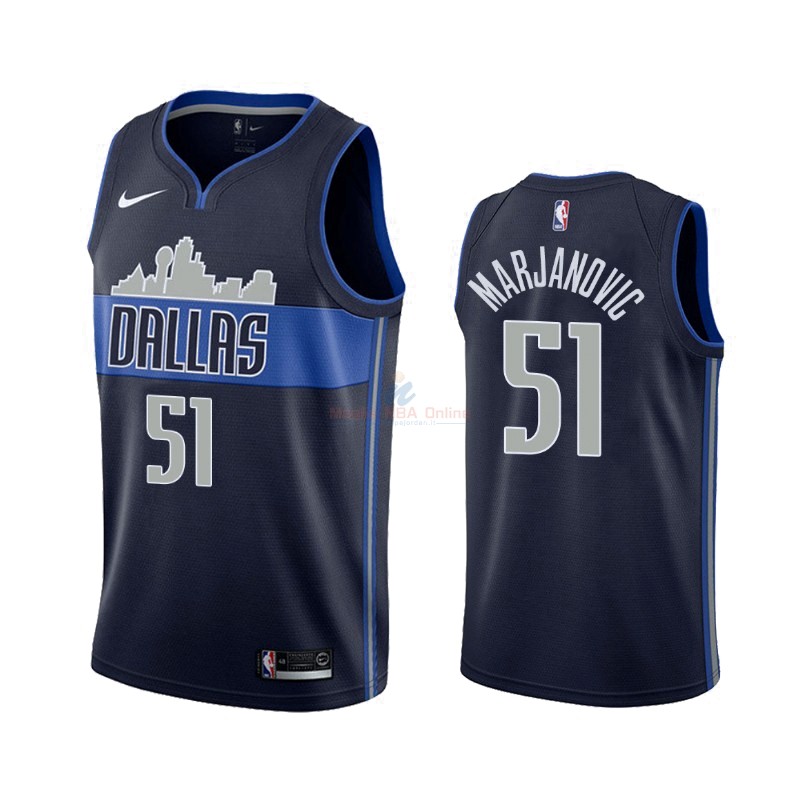 Maglia NBA Nike Dallas Mavericks #51 Boban Marjanovic Nero Statement 2019-20 Acquista