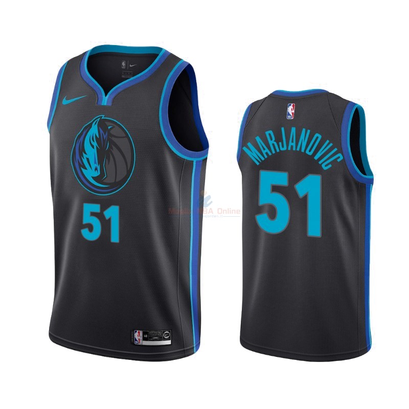 Maglia NBA Nike Dallas Mavericks #51 Boban Marjanovic Nike Antracita Città 2019-20 Acquista