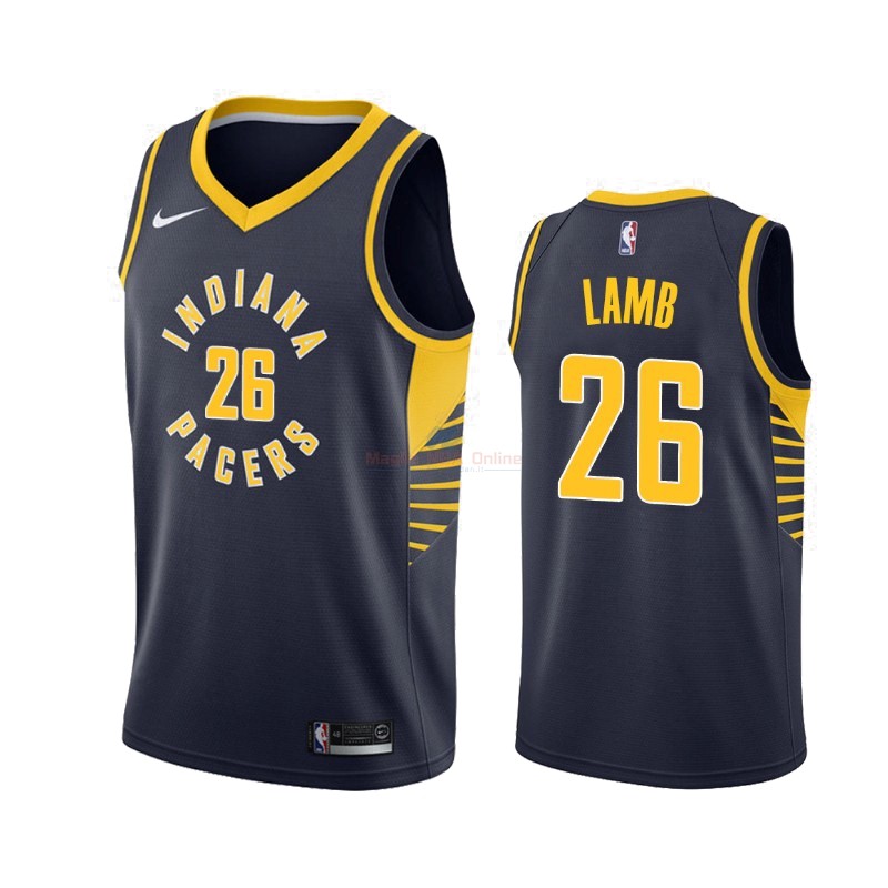 Maglia NBA Nike Indiana Pacers #26 Jeremy Lamb Marino Icon 2019-20 Acquista