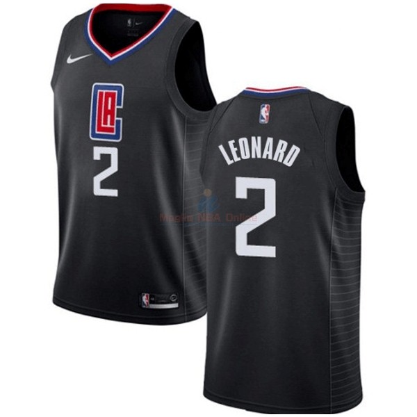 Maglia NBA Nike Los Angeles Clippers #2 Kawhi Leonard Nero Statement 2019-20 Acquista