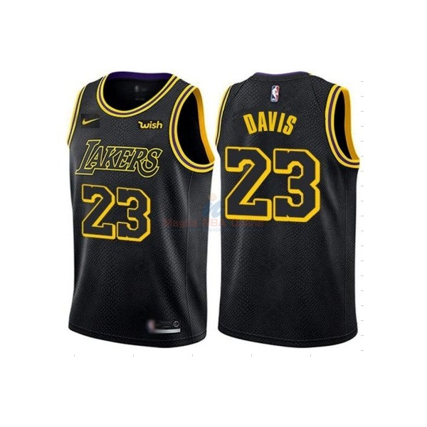 Maglia NBA Nike Los Angeles Lakers #23 Anthony Davis Nero Città 2019-20 Acquista
